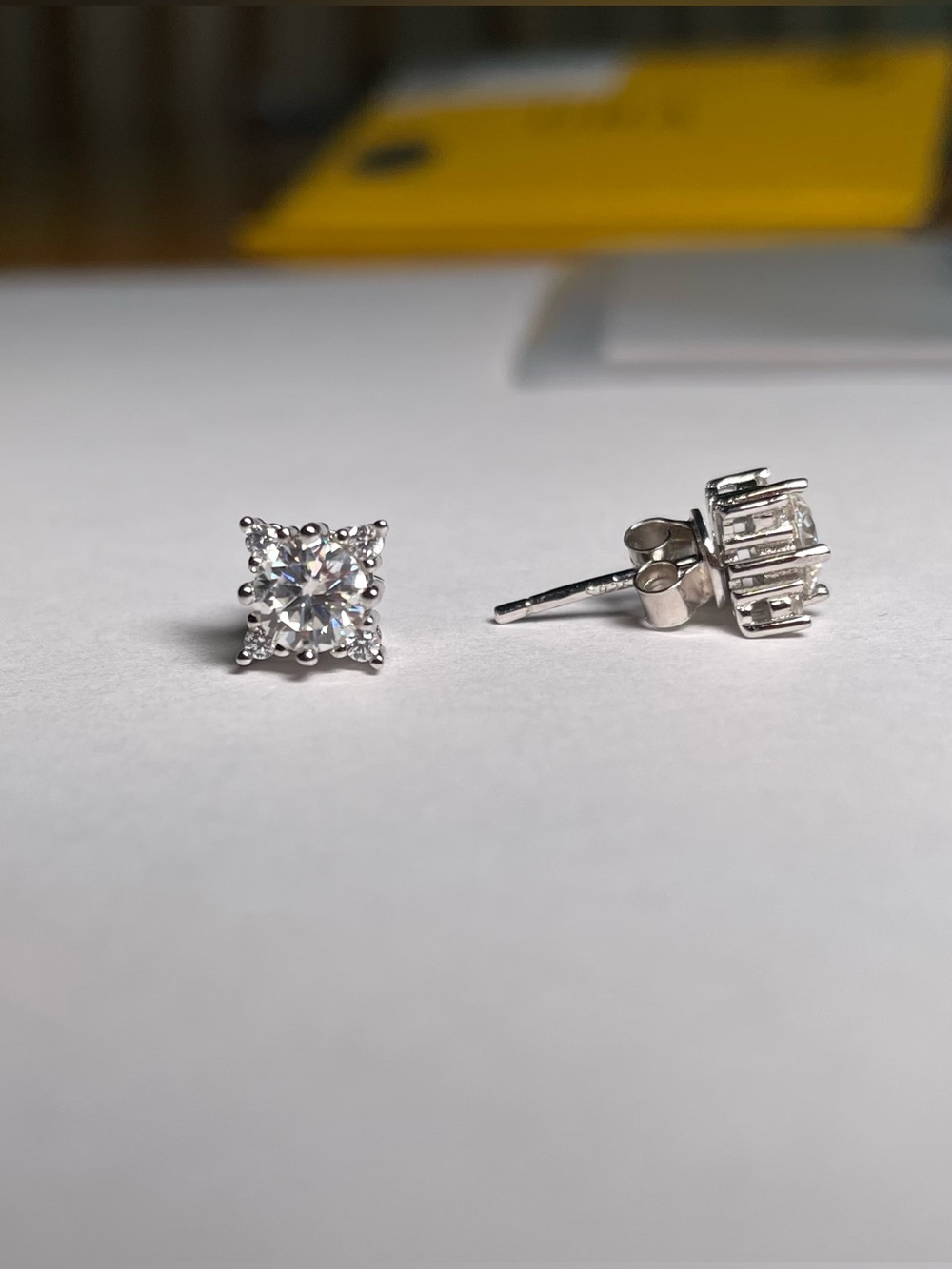 VVS1 Moissanite Unique Earrings